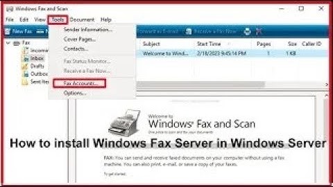 How to install Windows Fax Server in Windows Server
