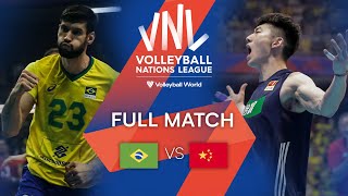 🇧🇷 BRA vs.  🇨🇳 CHN  - Full Match | Men's VNL 2022