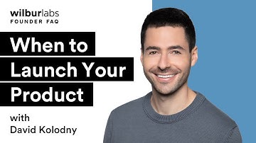 When to Launch Your Product | Wilbur Labs Founder FAQ with David Kolodny