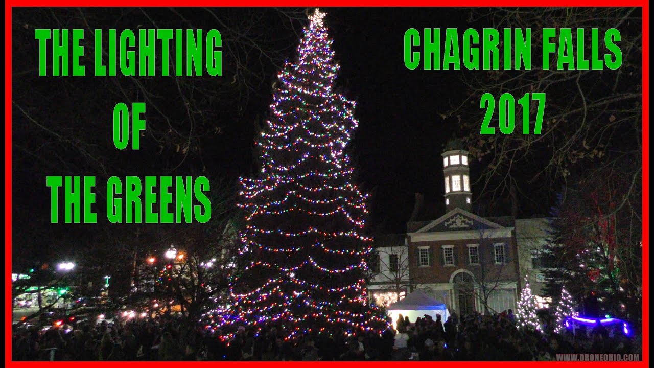 quadcopter dynamics Chagrin Falls Ohio - The Lighting of the Greens - 2017