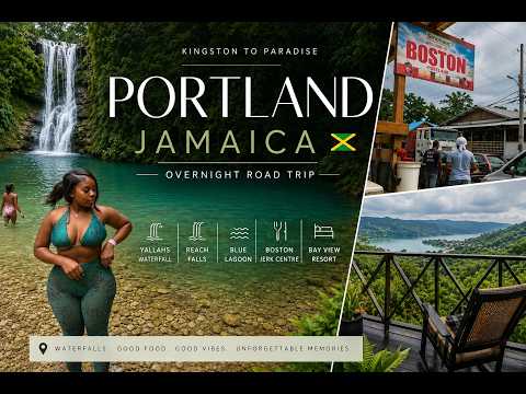 🌴 PORTLAND, JAMAICA VLOG | The Ultimate Road Trip| Reach Falls, Blue Lagoon & More! SHESYOURFAVE