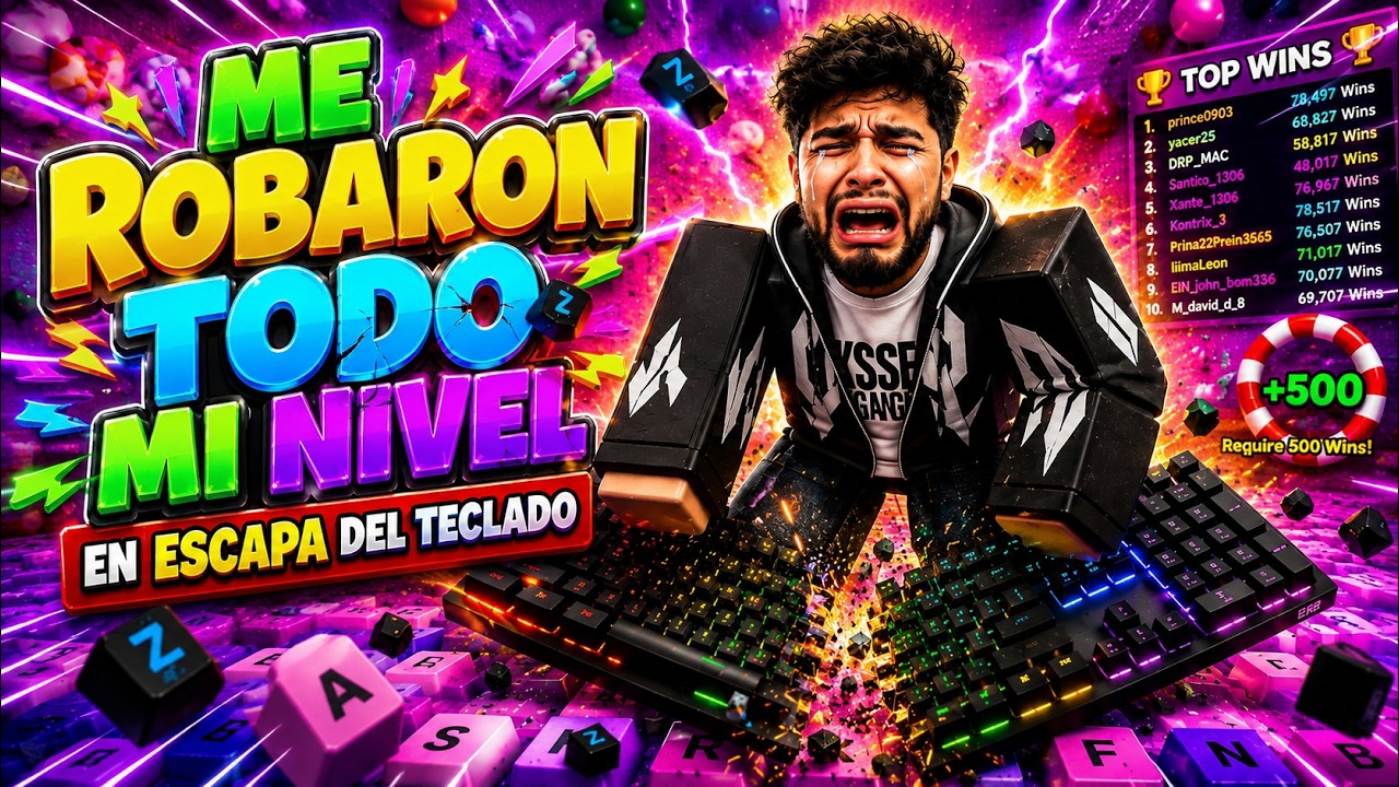 me ROBARON mi nivel en escapa de teclado
