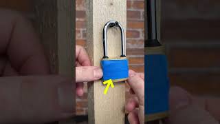 This Padlock Hack Turns Into a Quick Release Trick
