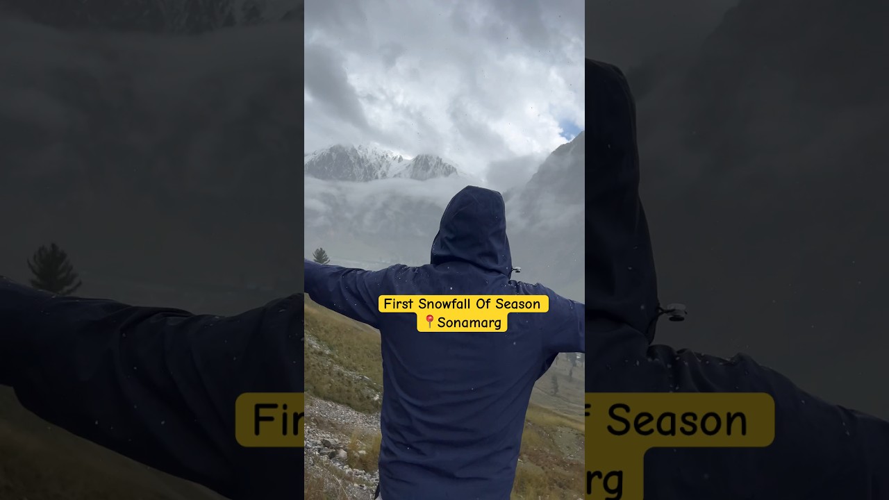 Finally Snowfall in Sonamarg 