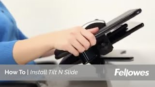 How to Install The Fellowes Tilt 'N Slide Keyboard Trays screenshot 4