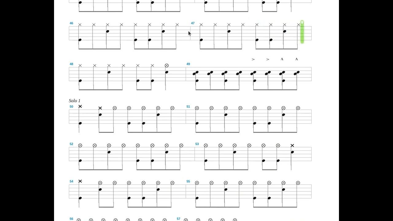 battleship chains + Vb + Drum only + Drum tab YouTube