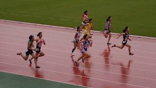 20130729群馬中学総体陸上女子2年100m準決勝2組