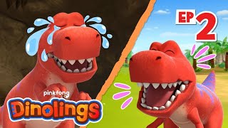 [✨EP2] Dino Opposites Song | Dinosaur Cartoon | Season 2 | Dinolings: Pinkfong Dinosaurs for Kids