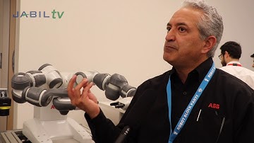 Mark Tarighi, ABB at the Robot Block Party hosted by Jabil at Blue Sky