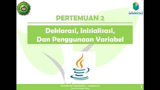 Deklarasi dan Inisialisasi Variabel pada Java