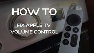 How To Fix Apple TV's Volume Control Not Working with a Reset