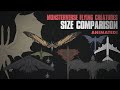 All Monsterverse Flying Creatures and Titans| ANIMATED Size Comparison