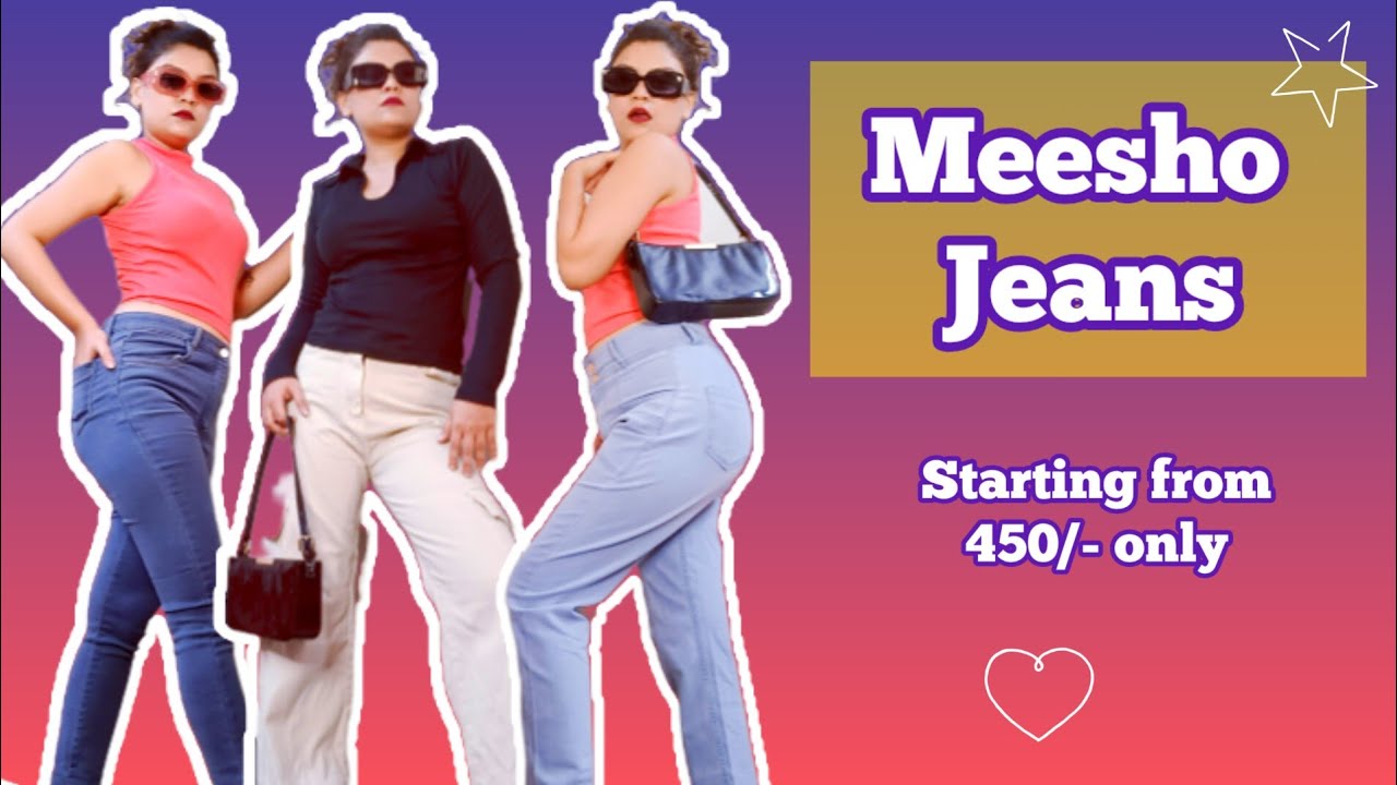 *Meesho* Jeans Haul starting from only 450/ High waist, Wide Legs, Mom