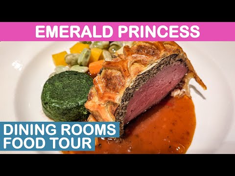 Видео: Emerald Princess Cruise Dining and Cuisine