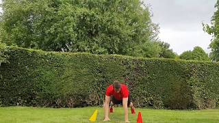 30 Second Challenge 15 - Aerobic - Plank Cone Tap