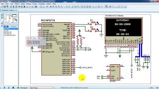 Real time clock with PIC16F877A, DS1307 and SSD1306 OLED