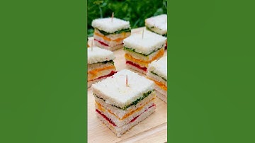 Ribbon/ Rainbow Sandwiches #food #cooking #foodie #sandwich