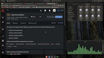 Coding Every Day for 100 Days: Day 61  -  Codewars, Rain, RegEx??