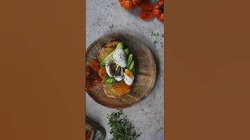 Avocado & Eggs on Sourdough…a shorts showing the process. #avocado #sourdough #eggs #slowmotion