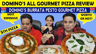 Domino's Burrata Pesto Gourmet Pizza !  Dominos Gourmet Pizza Review ! New Pizza ! Indian Food Vlogs