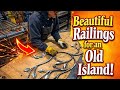 Forged Tree Railings with Songbirds