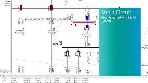 【PSS®E】Getting started with PSS®E: Tutorial 3 - Short Circuit
