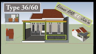 RAB 65 Juta Sudah Bisa Bangun Rumah Type 36/60 Dengan Tata Ruang Yang Terlihat Luas