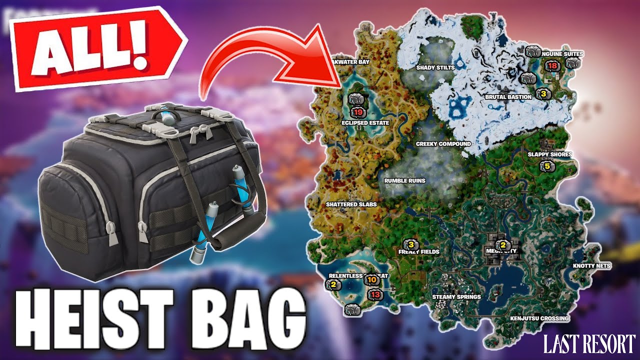 Where to Find Heist Bag Locations in Fortnite Chapter 4 Season 4 