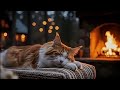 11 Hours Relaxing Cat Purring ASMR | Cozy Fireplace Sounds for Deep Sleep
