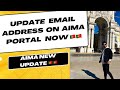 How update email address on aima new portal  portugal immigration update 