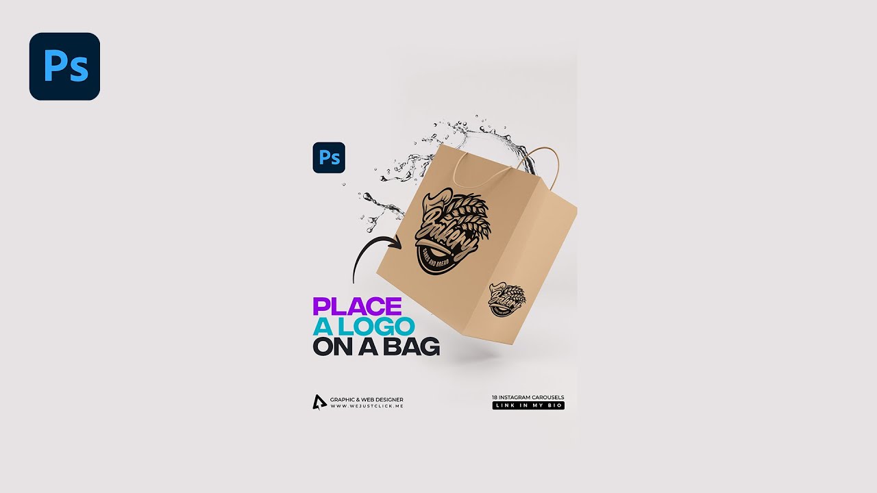 Нанести логотип на сумку в Photoshop