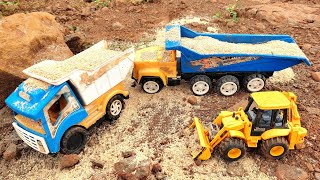 Jcb Loading White Sand In Trucks | Jcb Loading Video | RC Toys Company