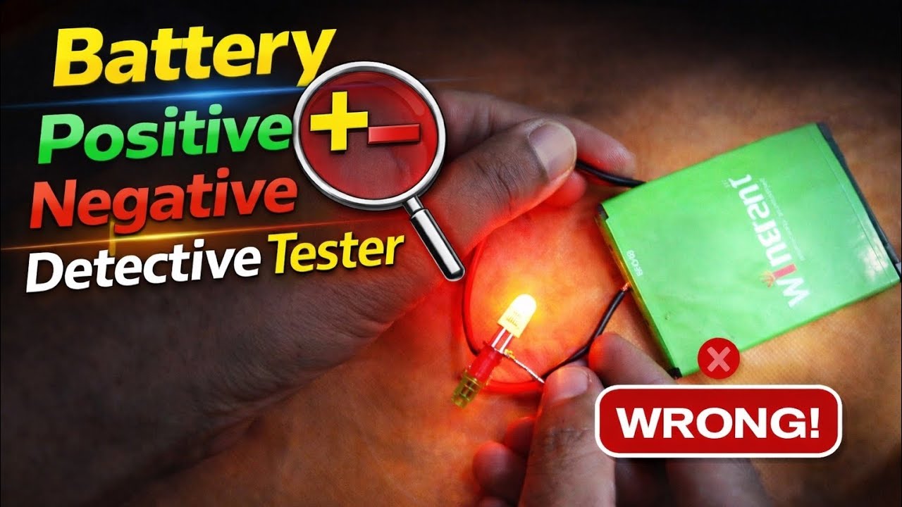 Battery Positive Negative Detective Testor🪛🪛 - YouTube