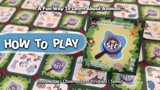 DO YOU SEE ME ! || How to play || Animal card Game || educational Game For kids || Lets Sit n Play | screenshot 5