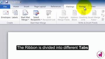 Class 3 | Ch 7 | Parts of MS Word 2010