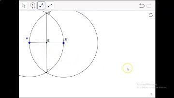Constructing the midpoint of a segment