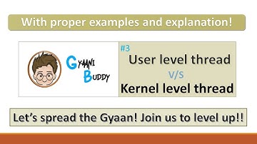Difference between User level and Kernel level threads| OS| explained.