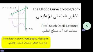 The Elliptic Curve Cryptography Algorithm خوارزمية التشفير باستخدام المنحنى الإهليجي