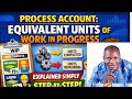 Process Account: Equivalent Units of Work in Progress Explained Simply Step-by-Step