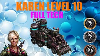 War Commander Karen Level 10 Full Tech.