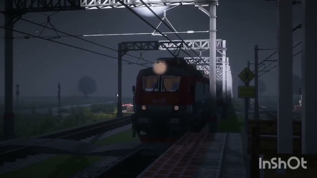 Подборка поездов на ЖД переезде возле станции Раменки Майнкрафта