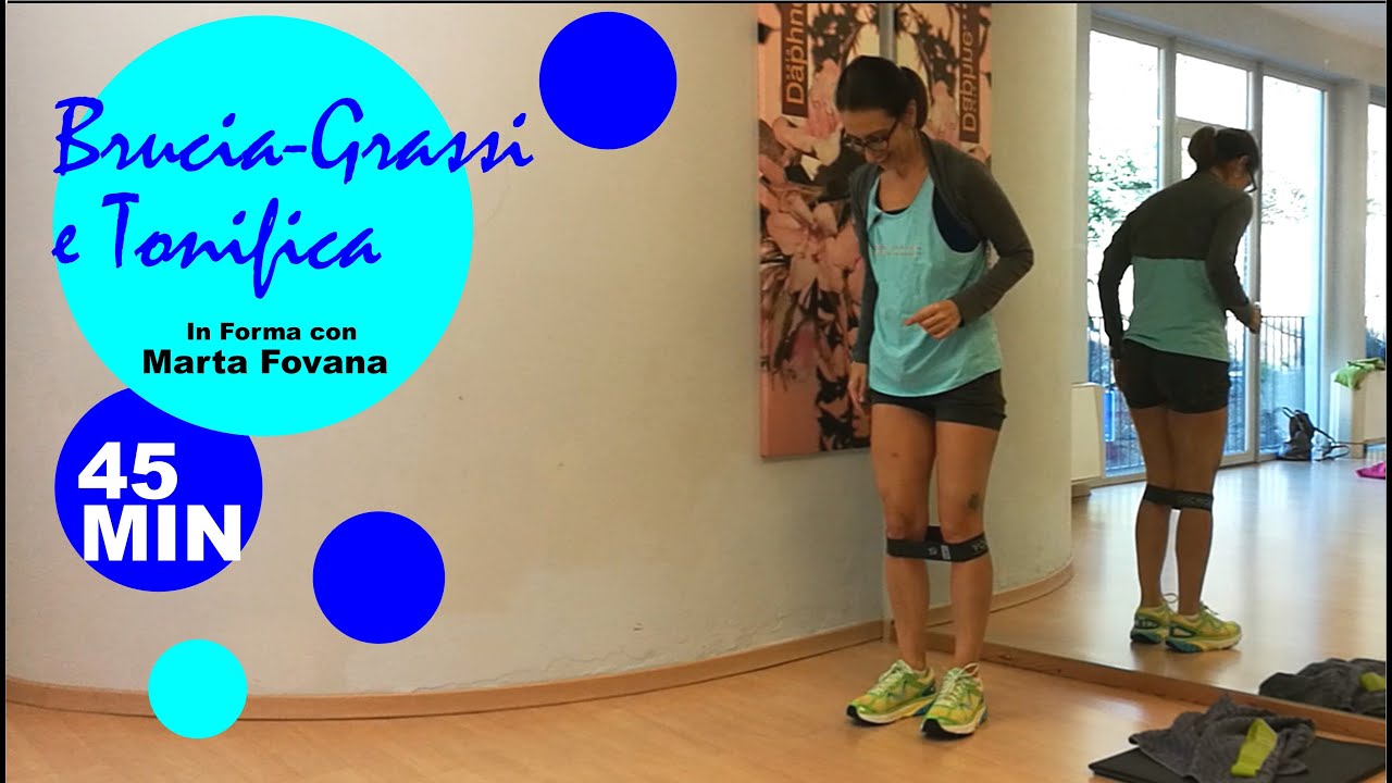 Circuito Totalbody Brucia-Grassi con bende elastiche - Tonifica tutto il corpo! Lezione completa