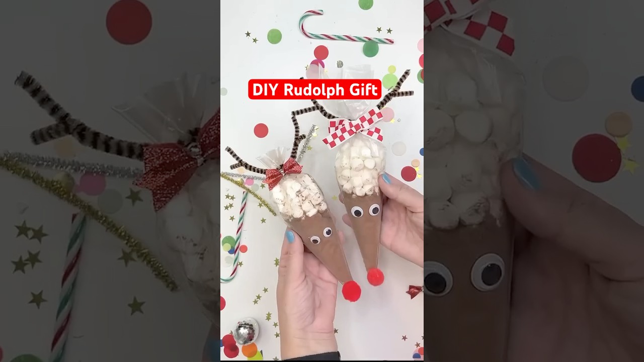 DIY Rudolph Hot Chocolate Kits 🦌☕ Easy Holiday Gift Idea!