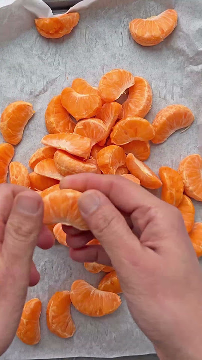 Orange Sorbet - Only 1 Ingredient - In a Blender  #sorbet #healthydessert #orange