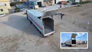 TMT Tanks & Trailers - TMT Moving floor semitrailer with radio-controlled hydraulic roof and door