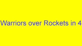 2016 NBA Playoffs - Round 1 Predictions