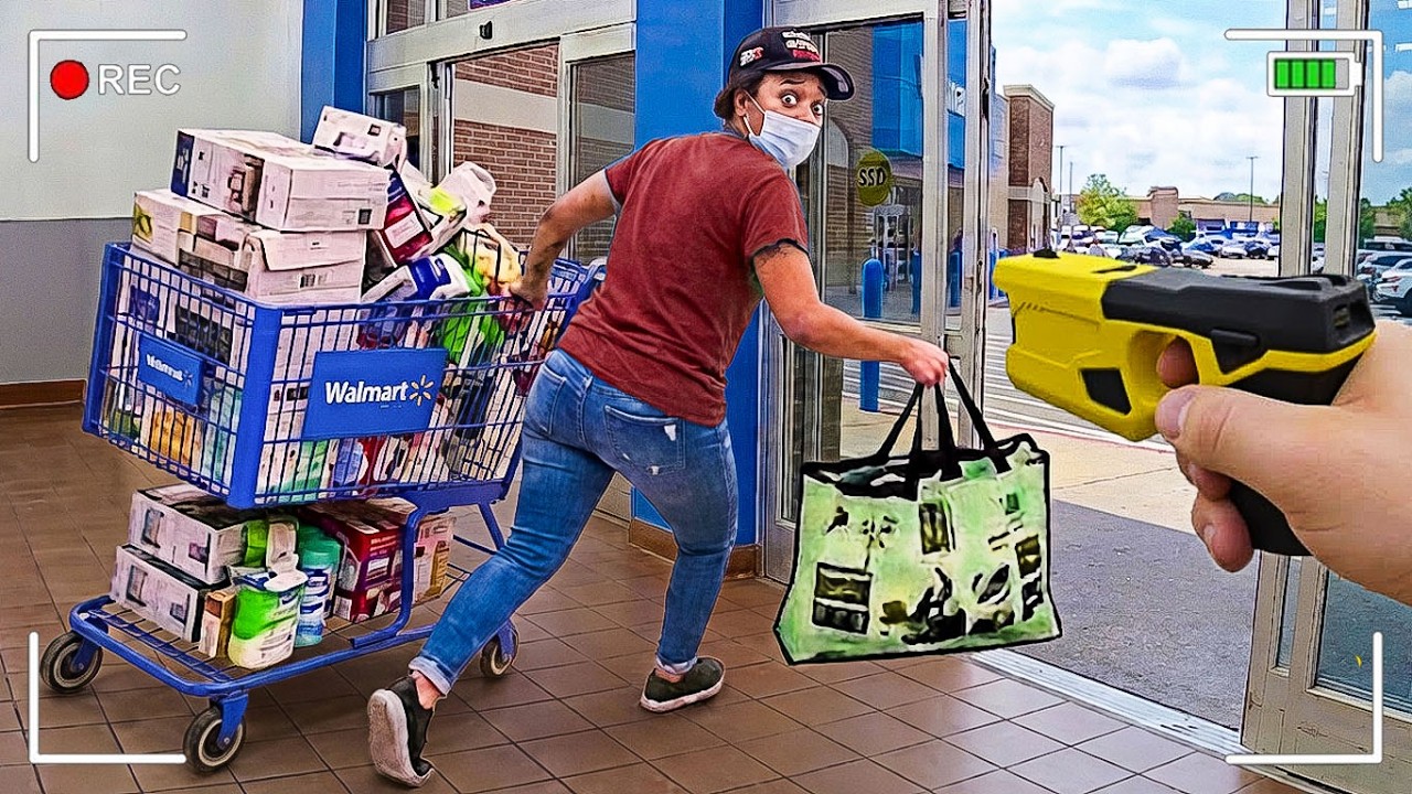 Cops Catch Woman in the Act Stealing a Full Cart at Walmart - YouTube
