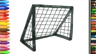 Mini Futbol Kalesi Kolay Çizim Nasıl Çizilir Çocuklar Için Eğlenceli Boyama Çizelim Boyayalım