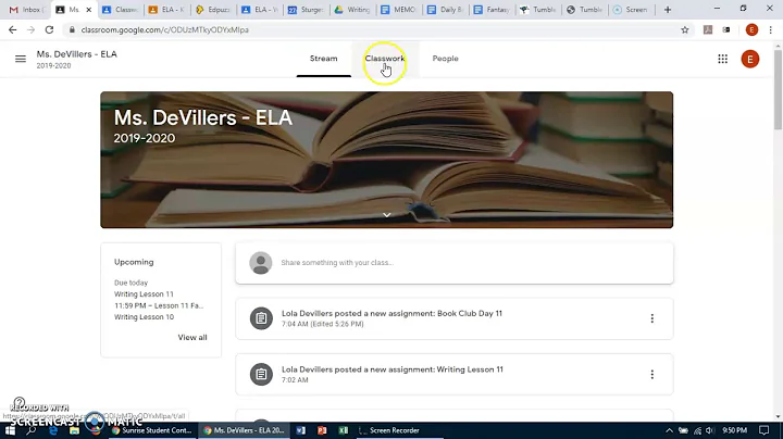 Google Classroom Tutorial and Finding Teacher Feed...