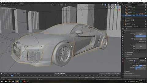 Blender 2.8 - Modeling Audi R8 - Promo